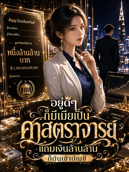 ปก อยู่ดีๆ ก็มีเมียเป็นศาสตราจารย์ แถมเงินล้านล้านก็ดันเข้าบัญชี