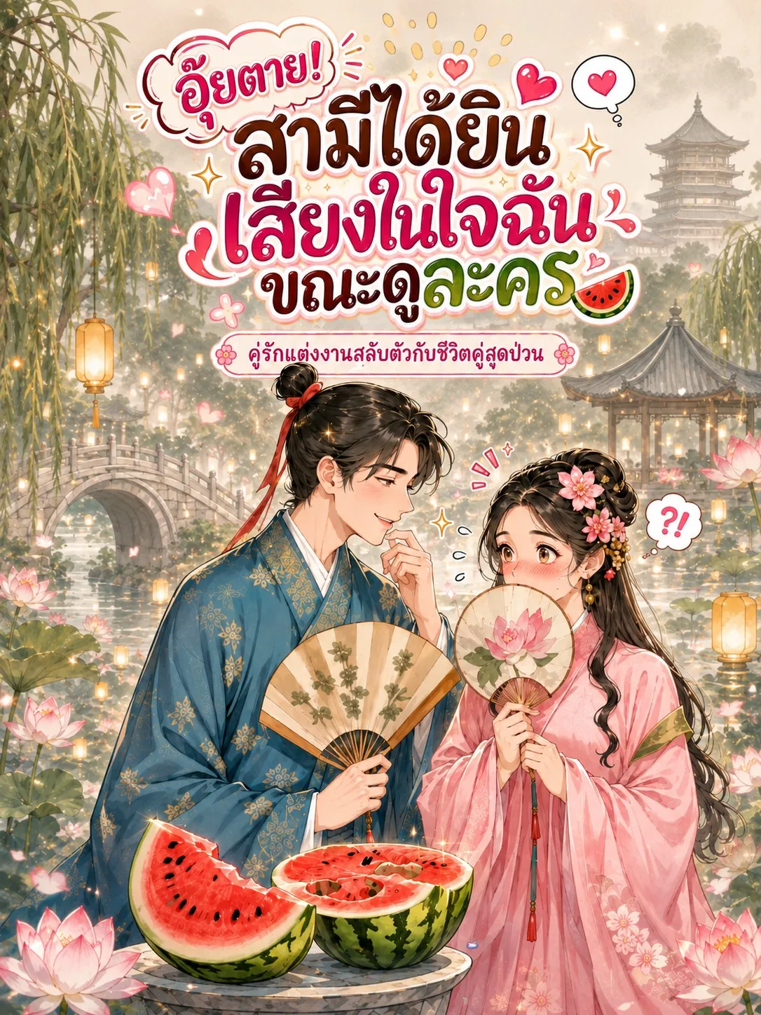 ปก อุ๊ยตาย! สามีได้ยินเสียงในใจฉันขณะดูละคร คู่รักแต่งงานสลับตัวกับชีวิตคู่สุดป่วน
