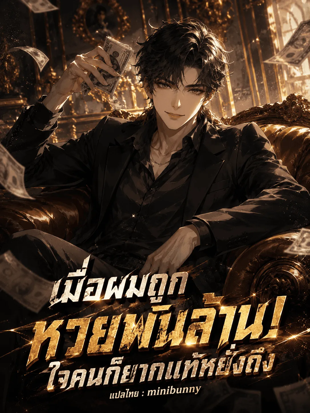 ปก เมื่อผมถูกหวยพันล้าน ใจคนก็ยากแท้หยั่งถึง