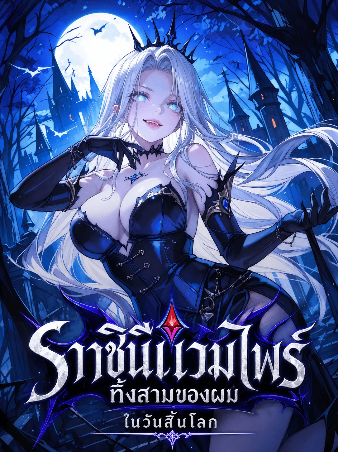 ปก ราชินีแวมไพร์ทั้งสามของผมในวันสิ้นโลก