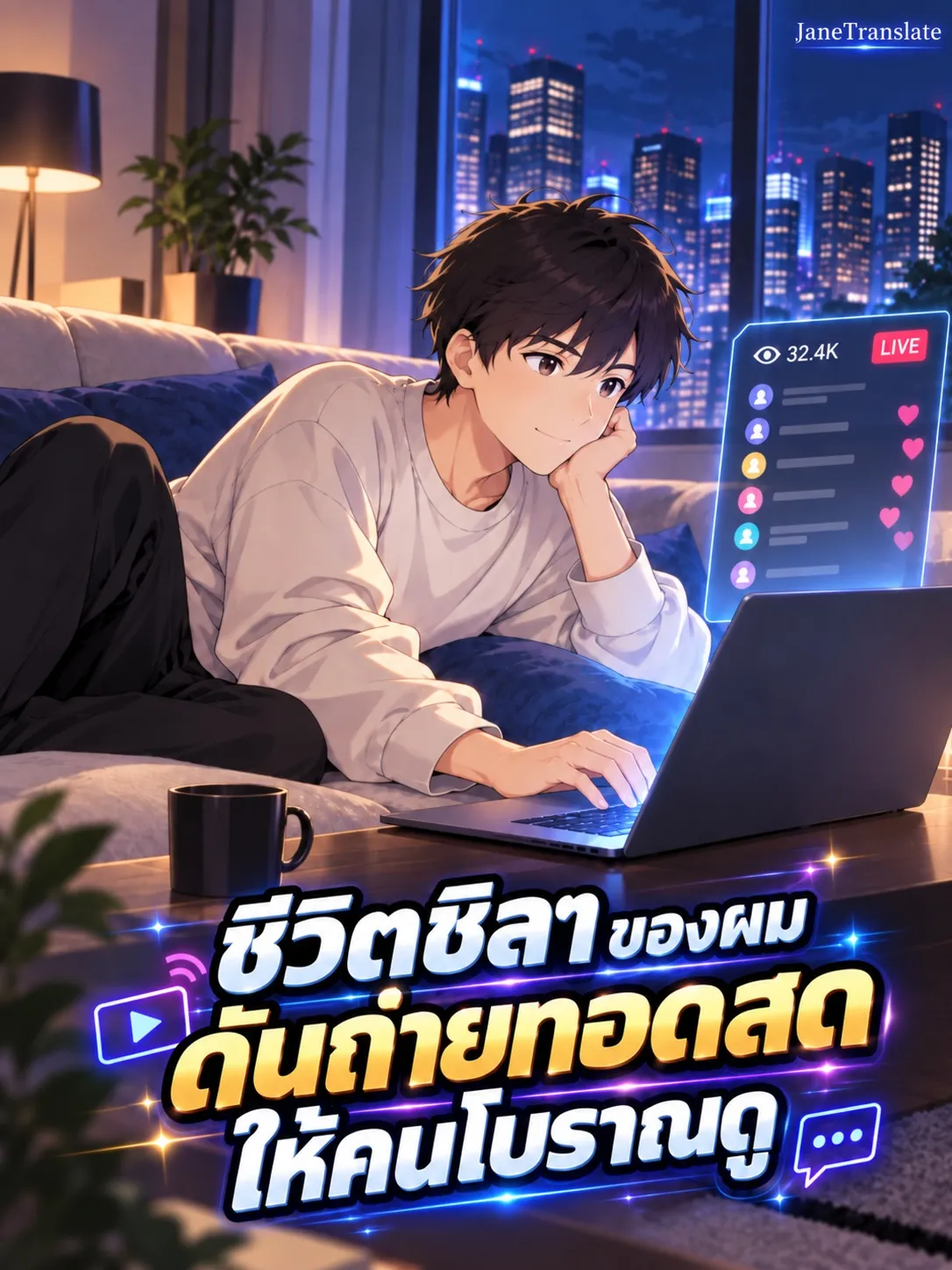 ปก ชีวิตชิลๆ ของผม ดันถ่ายทอดสดให้คนโบราณดู