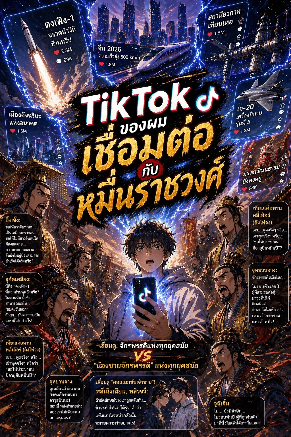 ปก ติ๊กต็อกของผมเชื่อมต่อกับหมื่นราชวงศ์