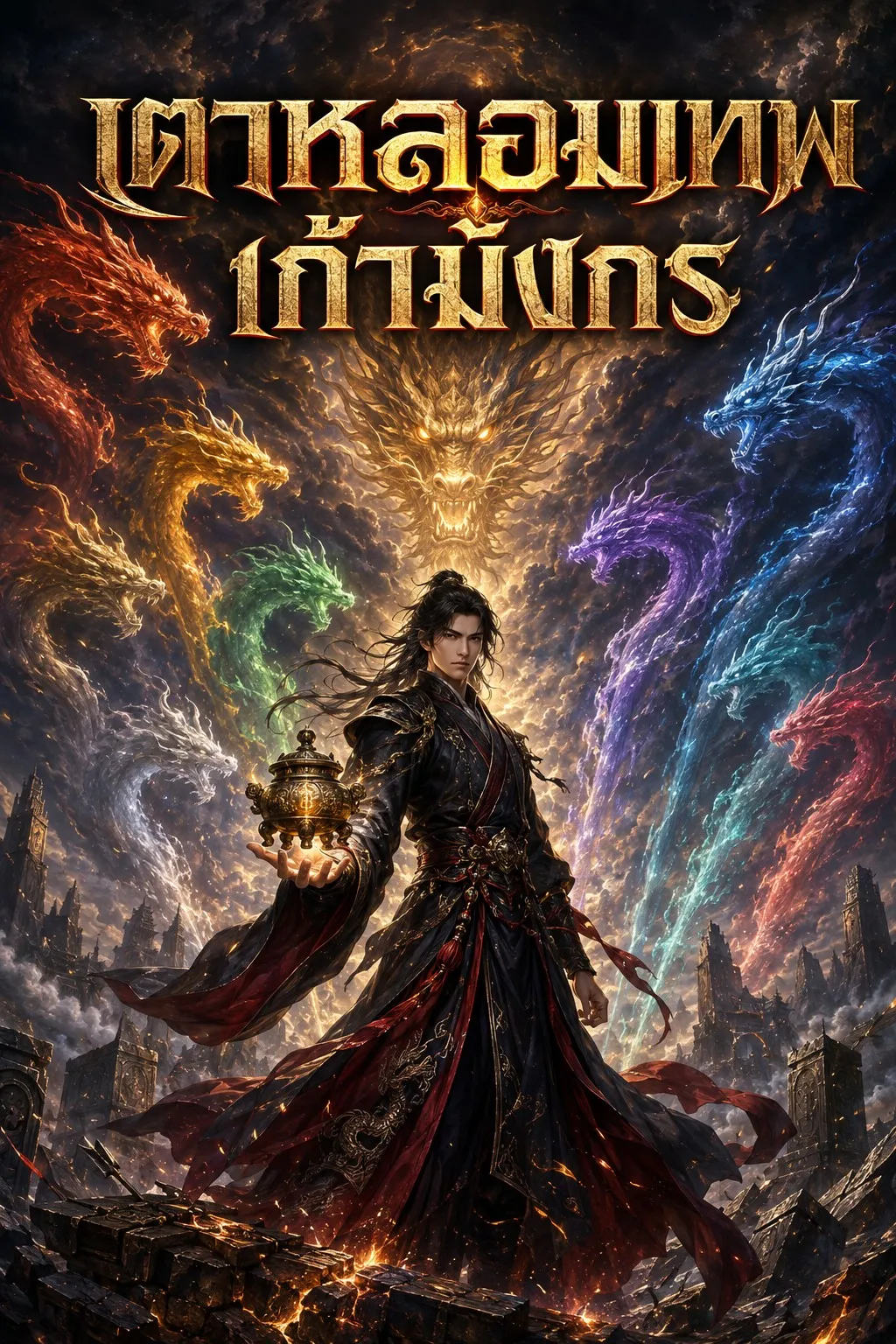 ปก เตาหลอมเทพเก้ามังกร (ฟรี 700 ตอน)