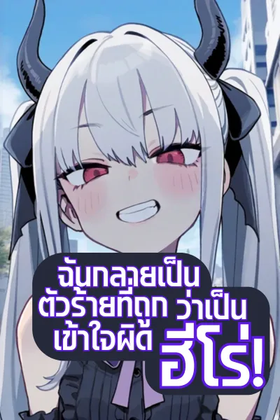 ปก ฉันกลายเป็นตัวร้ายที่ถูกเข้าใจผิดว่าเป็นฮีโร่!