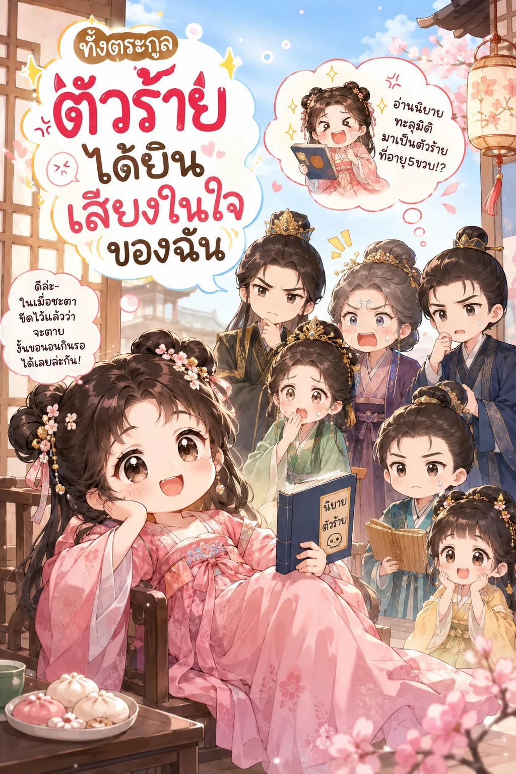 ปก ทั้งตระกูลตัวร้ายได้ยินเสียงในใจของฉัน