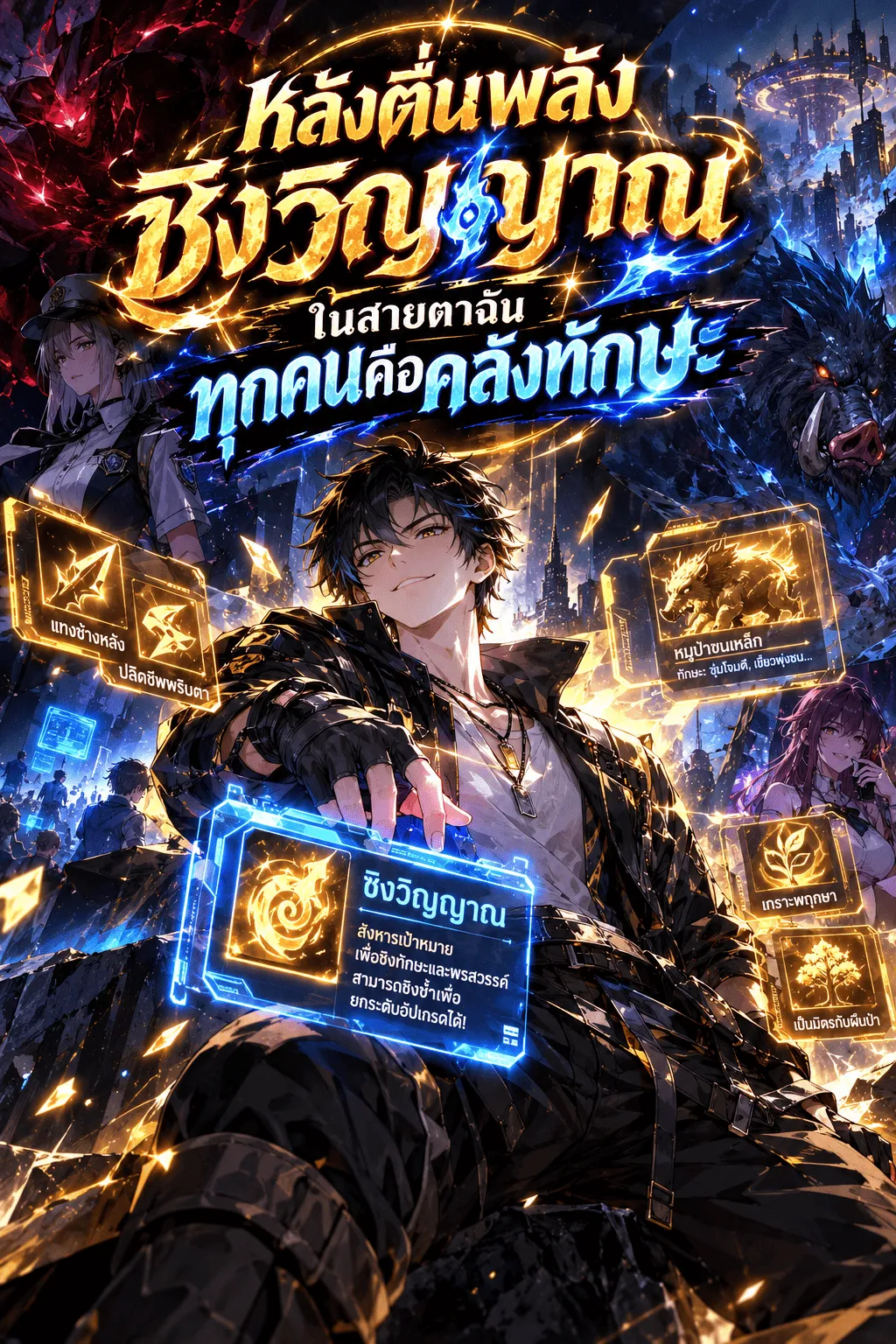 ปก หลังตื่นพลังชิงวิญญาณ ในสายตาฉันทุกคนคือคลังทักษะ
