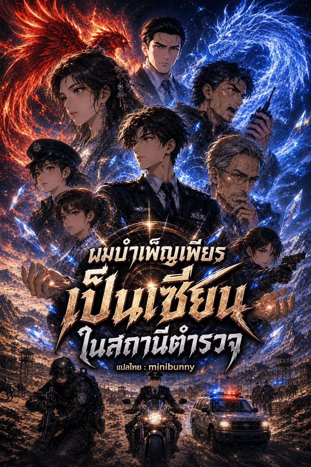 ปก ผมบําเพ็ญเพียรเป็นเซียนในสถานีตํารวจ