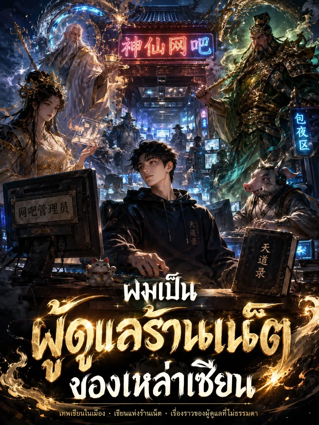 ปก ผมเป็นผู้ดูแลร้านเน็ตของเหล่าเซียน