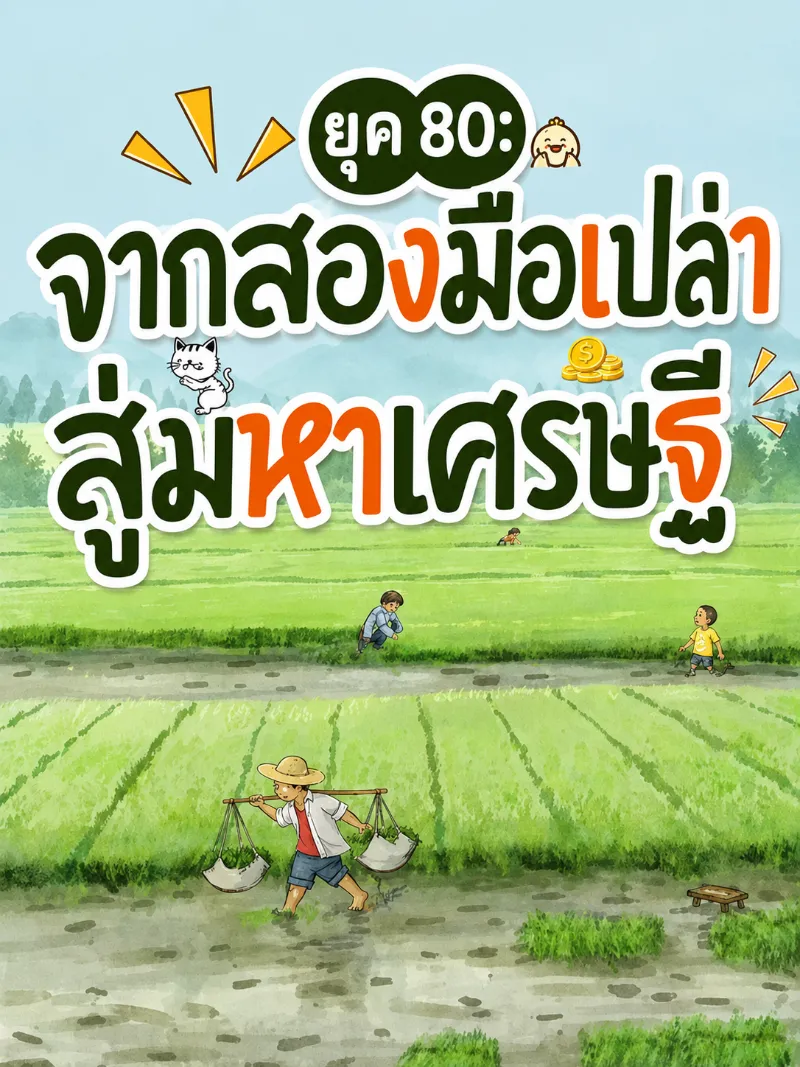 ปก (จบแล้ว) ยุค 80: จากสองมือเปล่าสู่มหาเศรษฐี
