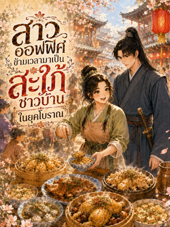 ปก สาวออฟฟิศข้ามเวลามาเป็นสะใภ้ชาวบ้านในยุคโบราณ