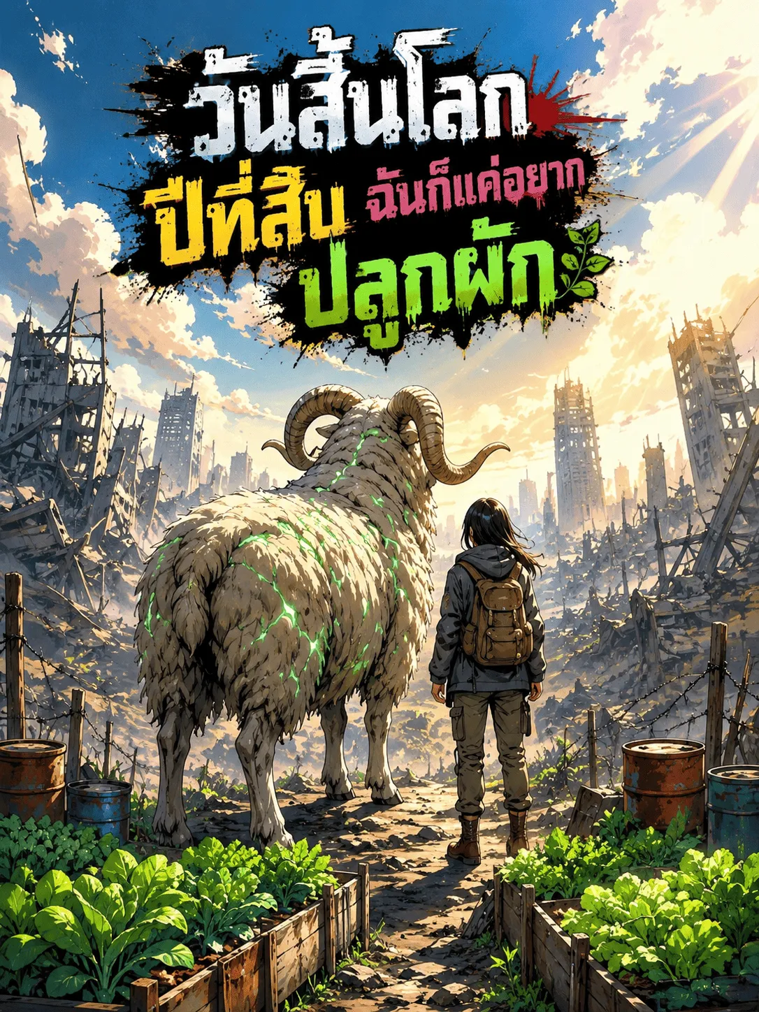 ปก วันสิ้นโลกปีที่สิบ ฉันก็แค่อยากปลูกผัก