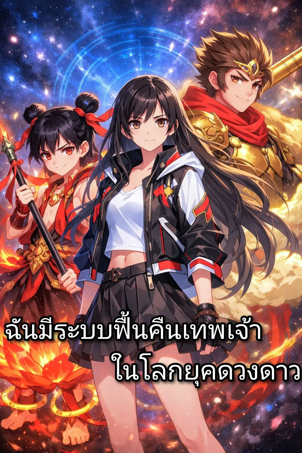 ปก ฉันมีระบบฟื้นคืนเทพเจ้า ในโลกยุคดวงดาว