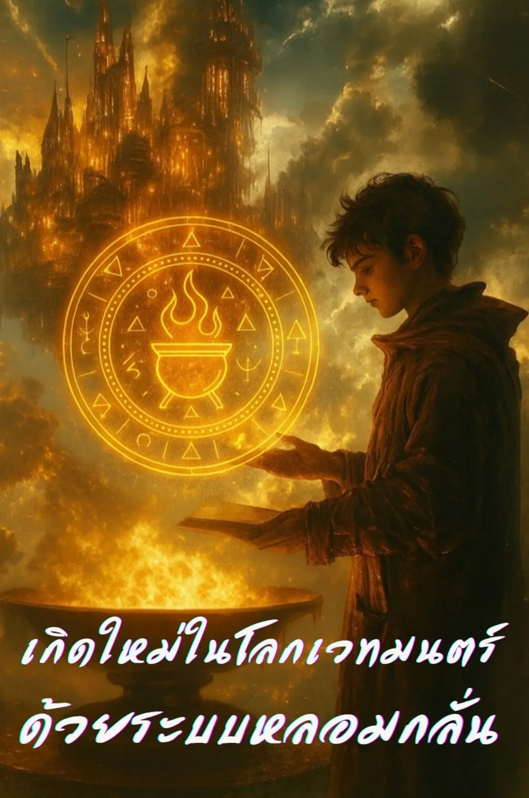 ปก เกิดใหม่ในโลกเวทมนตร์ ด้วยระบบหลอมกลั่น