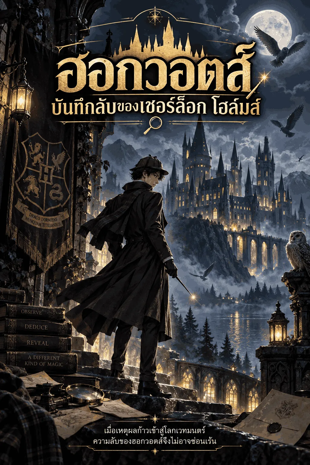 ปก ฮอกวอตส์: บันทึกลับของเชอร์ล็อก โฮล์มส์