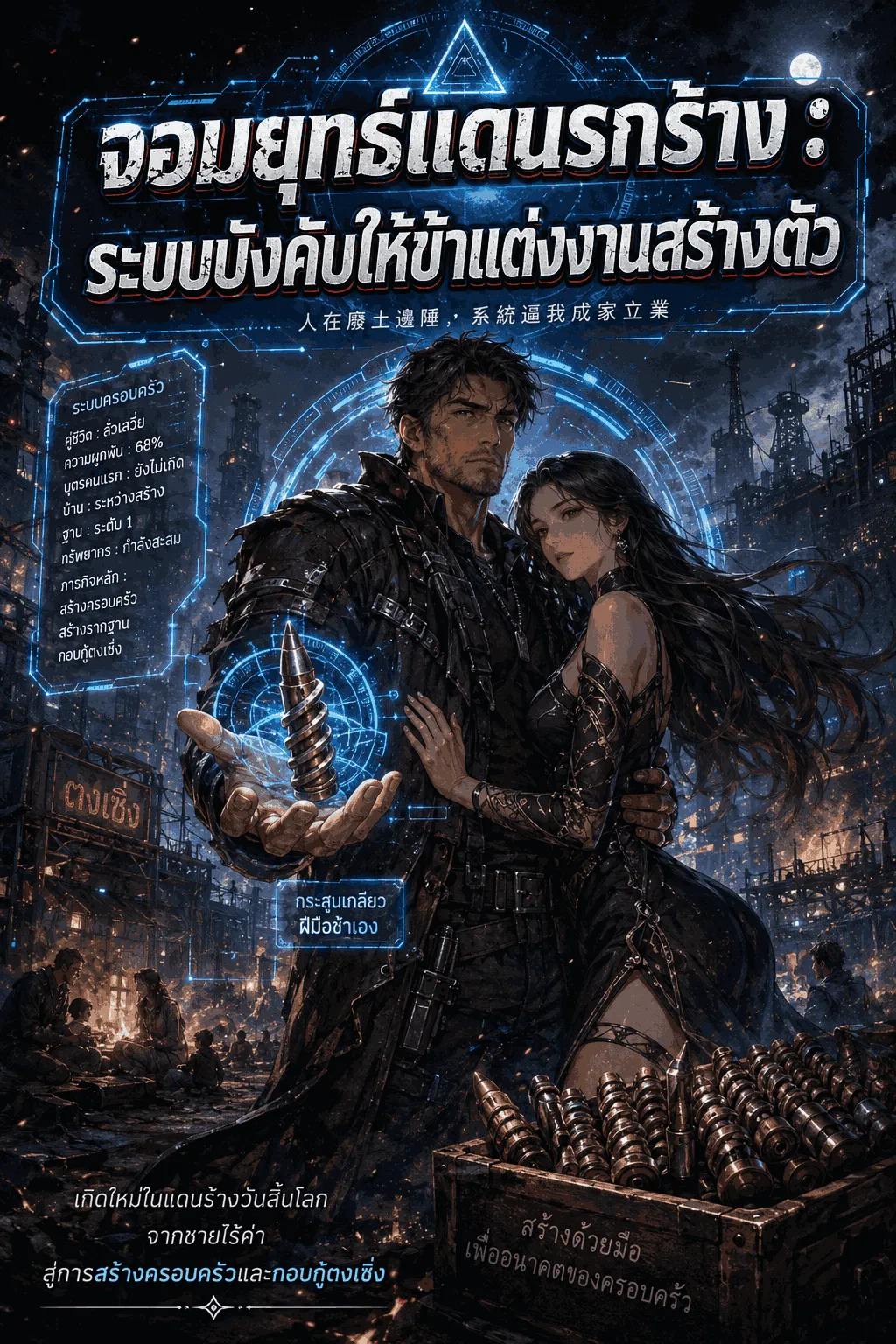ปก จอมยุทธ์แดนร้าง : ระบบบังคับให้ข้าแต่งงานสร้างตัว
