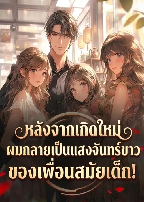 ปก หลังจากเกิดใหม่ ผมกลายเป็นแสงจันทร์ขาวของเพื่อนสมัยเด็ก!