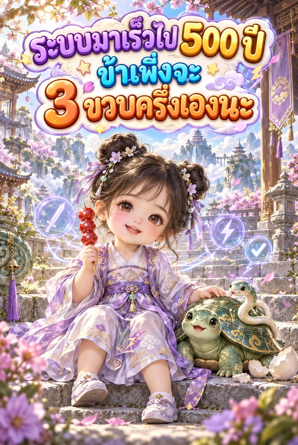 ปก ระบบมาเร็วไป 500 ปี ข้าเพิ่งจะ 3 ขวบครึ่งเองนะ