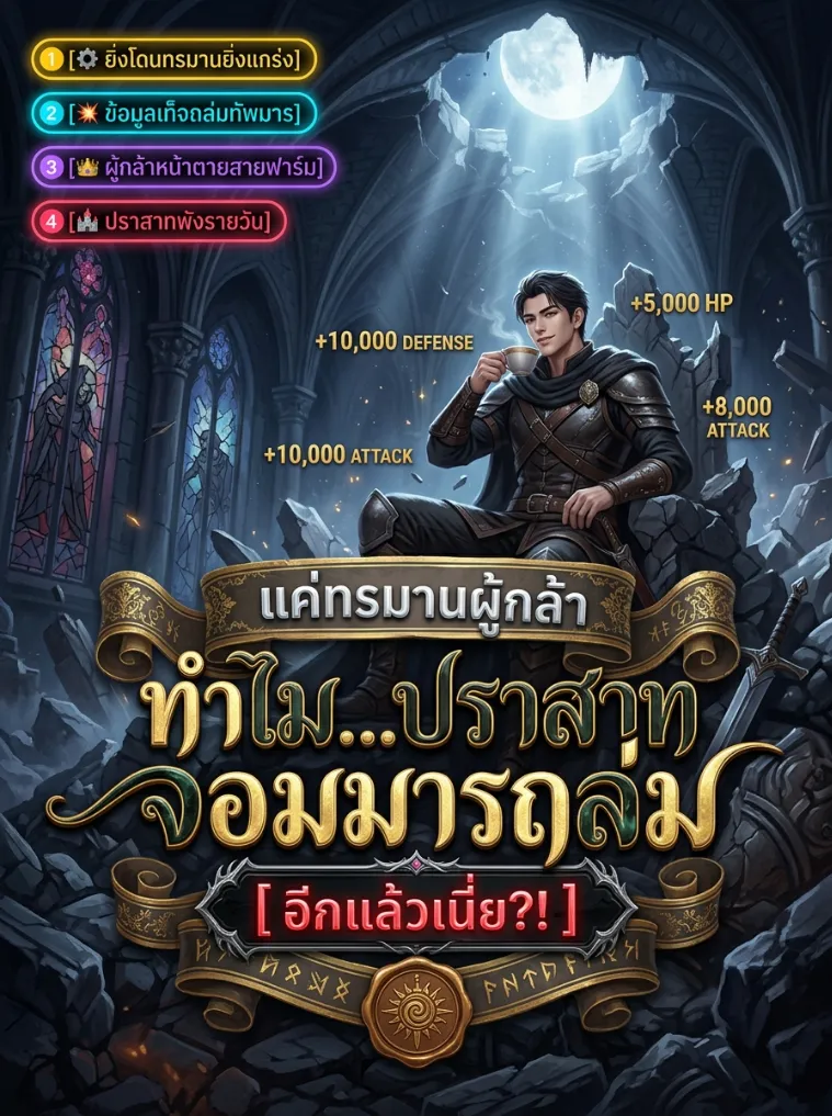 ปก แค่ทรมานผู้กล้า ทําไมปราสาทจอมมารถล่มอีกแล้วเนี่ย?!