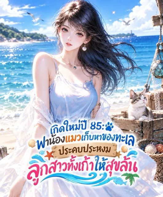ปก (จบแล้ว) เกิดใหม่ปี 85: พาน้องแมวเก็บหาของทะเล ประคบประหงมลูกสาวทั้งเก้าให้สุขล้น