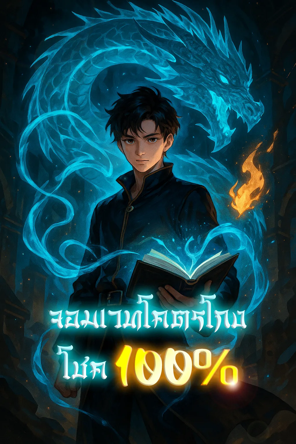ปก จอมเวทโคตรโกง: โชค 100%