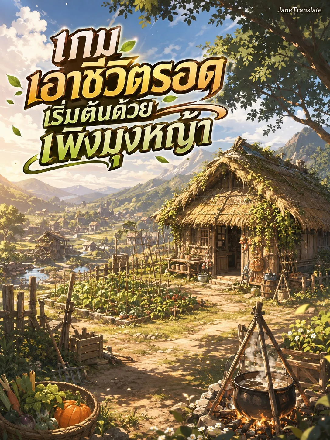 ปก เกมเอาชีวิตรอด: เริ่มต้นด้วยเพิงมุงหญ้า