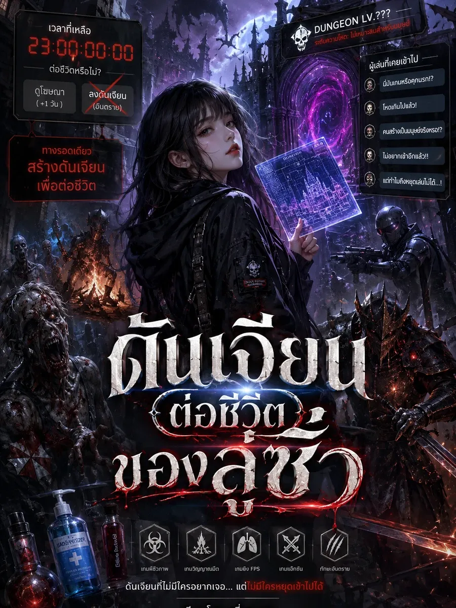 ปก ดันเจียนต่อชีวิตของลู่ซิ่ว