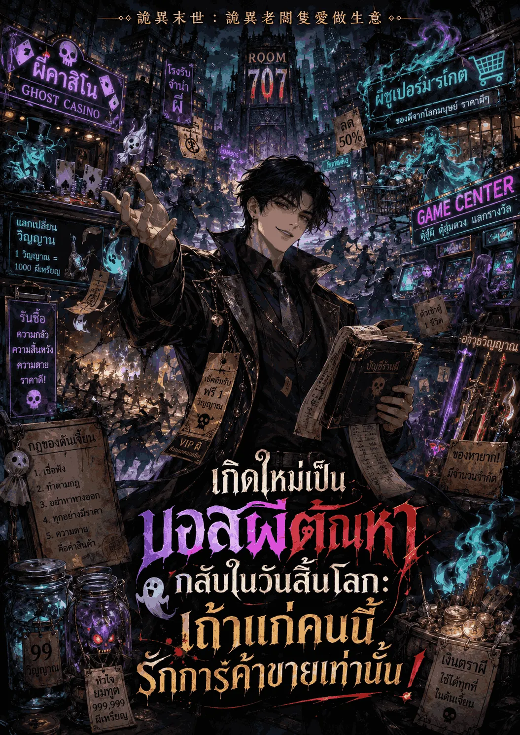 ปก เกิดใหม่เป็นบอสผีตัณหากลับในวันสิ้นโลก: เถ้าแก่คนนี้รักการค้าขายเท่านั้น!